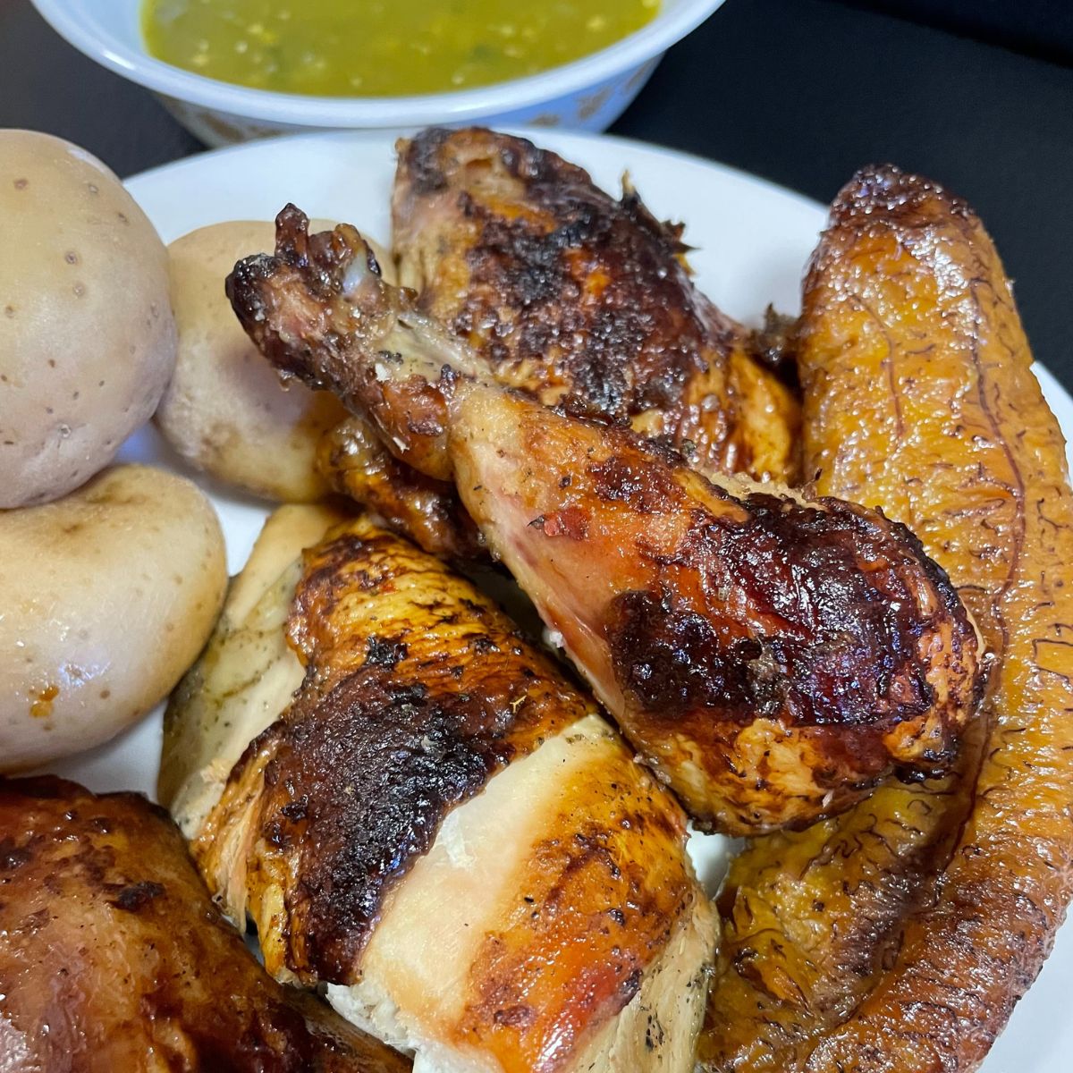 Colombian rotisserie chicken